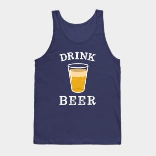 Minimal Vintage Beer Lover Tank Top